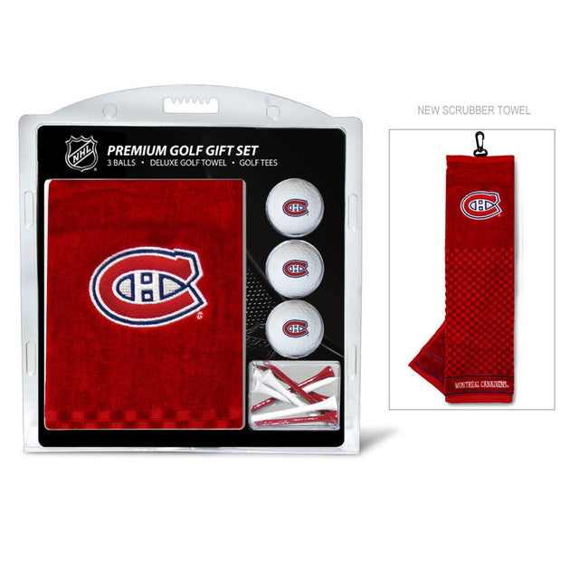 Set de regalo de golf de los Montreal Canadiens con toalla bordada