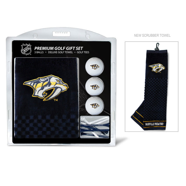 Set de regalo de golf de los Nashville Predators con toalla bordada