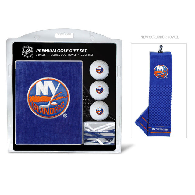 Set de regalo de golf con toalla bordada de los New York Islanders