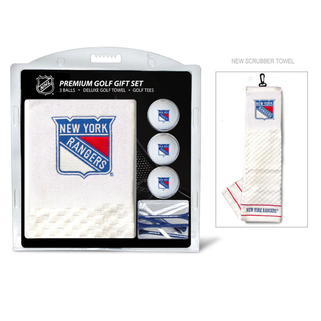 Set de regalo de golf de los New York Rangers con toalla bordada