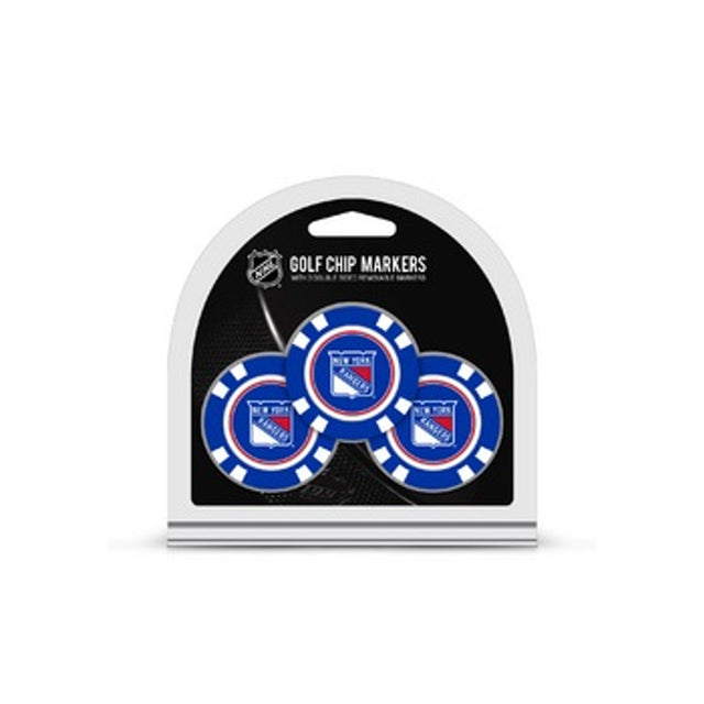 New York Rangers Golf Chip with Marker 3 Pack