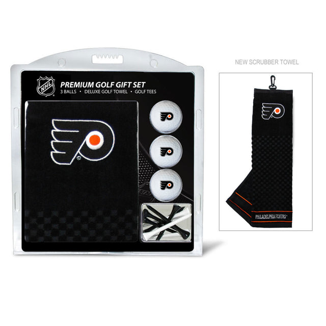 Set de regalo de golf de los Philadelphia Flyers con toalla bordada