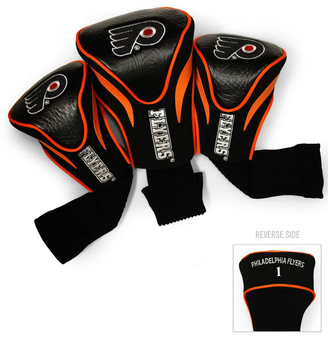 Juego de fundas para palos de golf Philadelphia Flyers, 3 piezas, estilo contorno