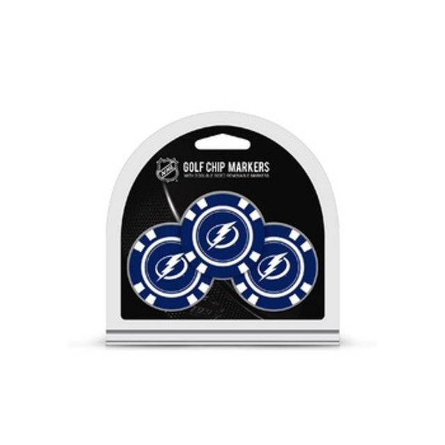 Tampa Bay Lightning Golf Chip with Marker 3 Pack