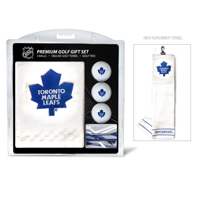 Juego de regalo de golf con toalla bordada de los Toronto Maple Leafs