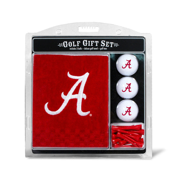 Juego de regalo de golf Alabama Crimson Tide con toalla bordada