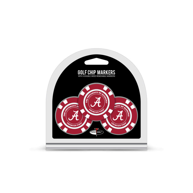 Alabama Crimson Tide Golf Chip with Marker 3 Pack