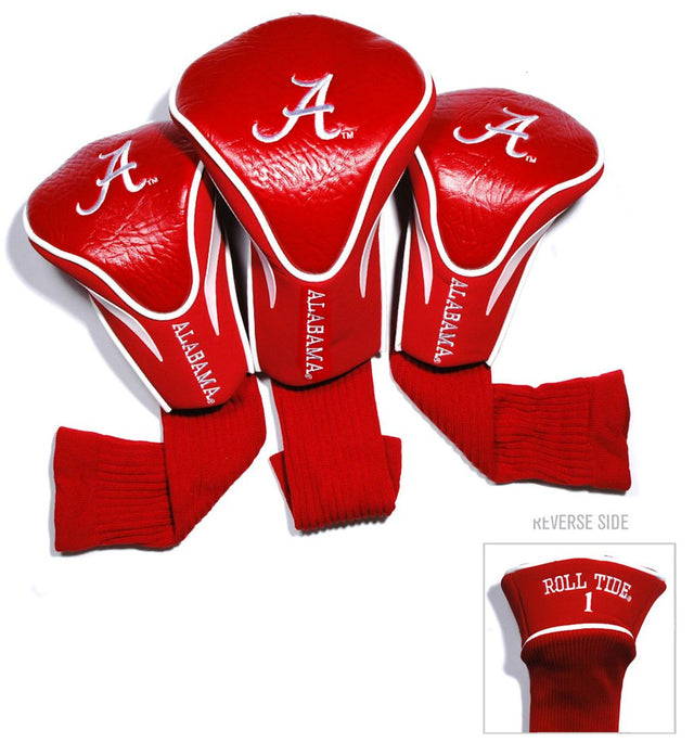 Juego de fundas para palos de golf Alabama Crimson Tide, 3 piezas, estilo contorno