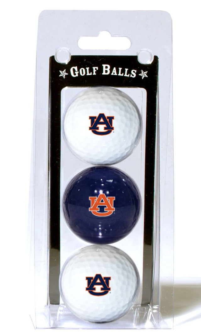 Paquete de 3 pelotas de golf Auburn Tigers