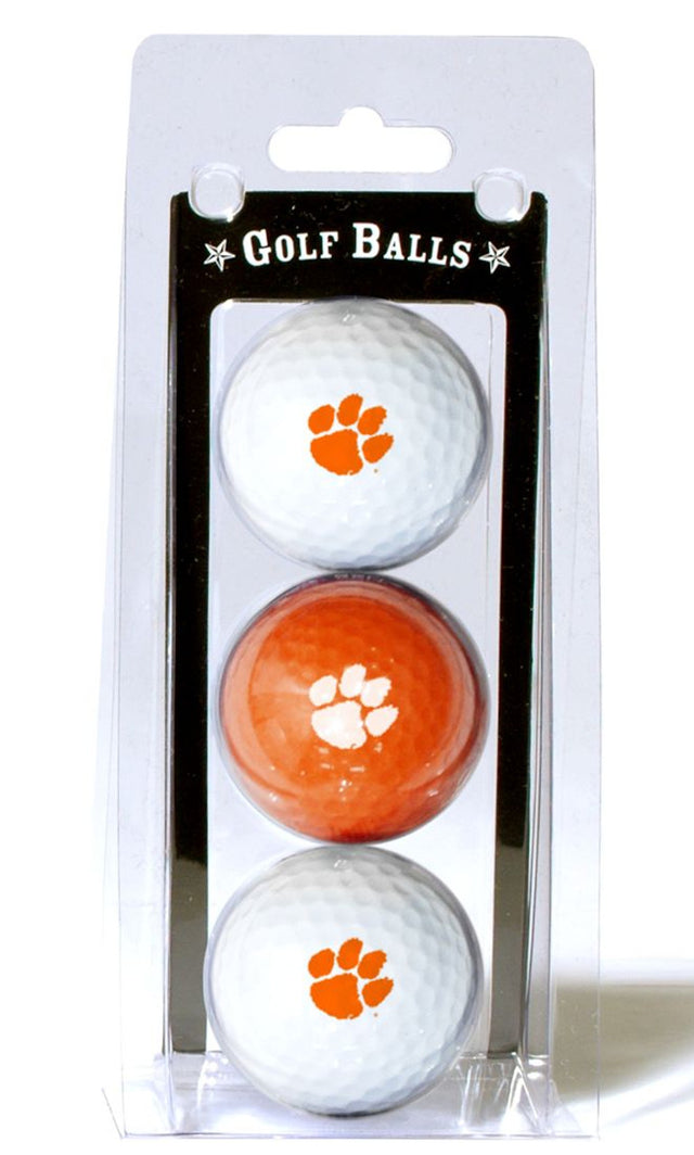 Paquete de 3 pelotas de golf de Clemson Tigers