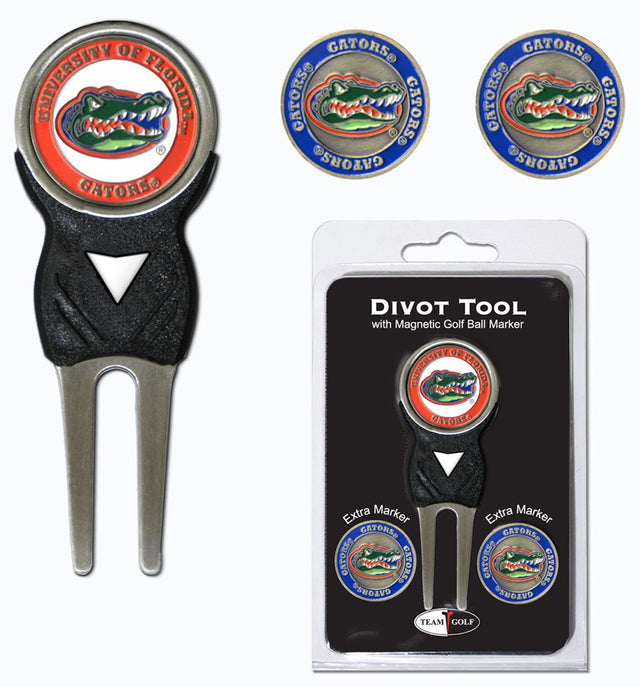 Florida Gators Golf Divot Tool with 3 Markers