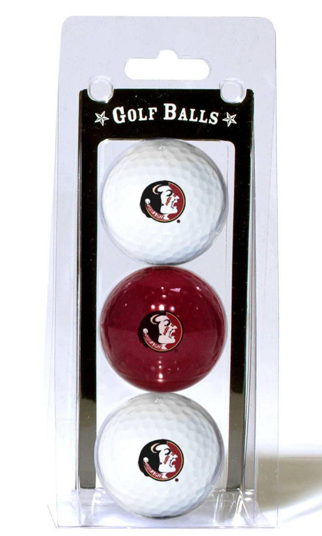 Paquete de 3 pelotas de golf de los Florida State Seminoles