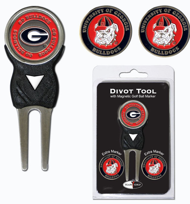 Georgia Bulldogs Golf Divot Tool with 3 Markers