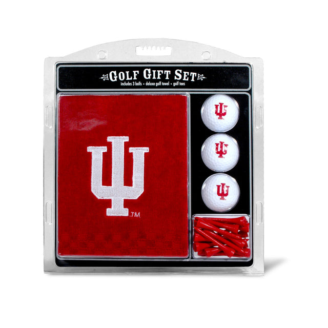 Juego de regalo de golf de Indiana Hoosiers con toalla bordada