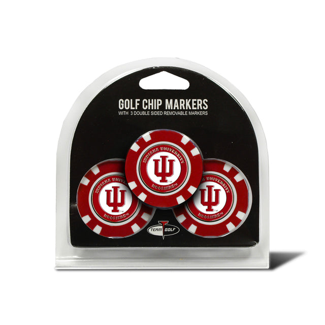 Indiana Hoosiers Golf Chip with Marker 3 Pack