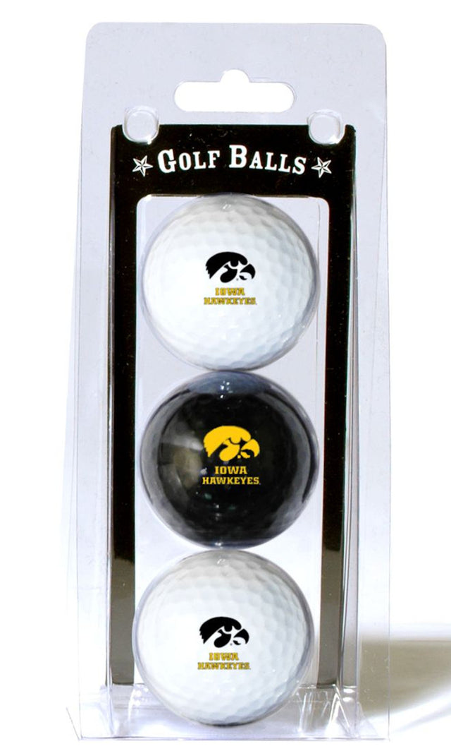 Paquete de 3 pelotas de golf de Iowa Hawkeyes