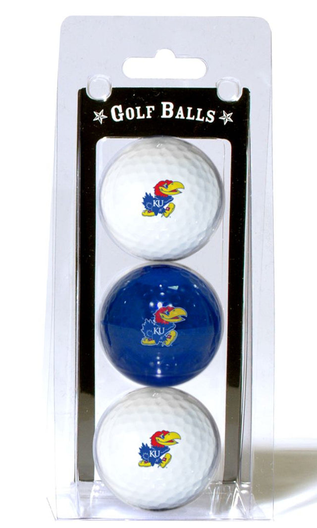 Paquete de 3 pelotas de golf de los Kansas Jayhawks