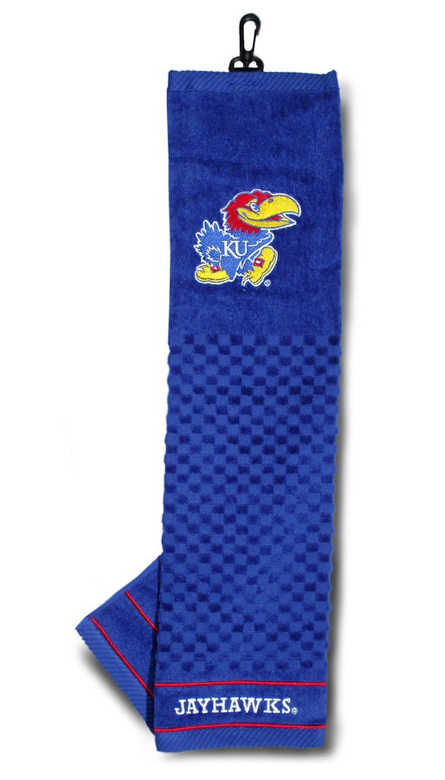 Toalla de golf bordada de 16" x 22" de los Kansas Jayhawks