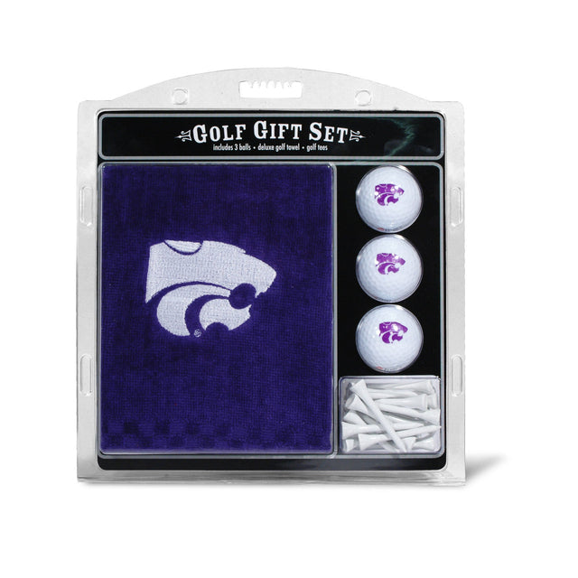 Juego de regalo de golf de Kansas State Wildcats con toalla bordada