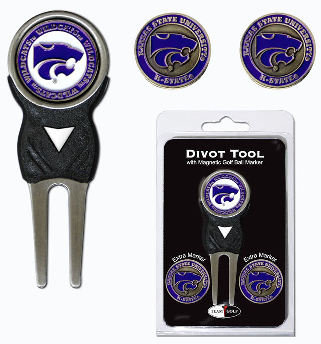 Kansas State Wildcats Golf Divot Tool with 3 Markers