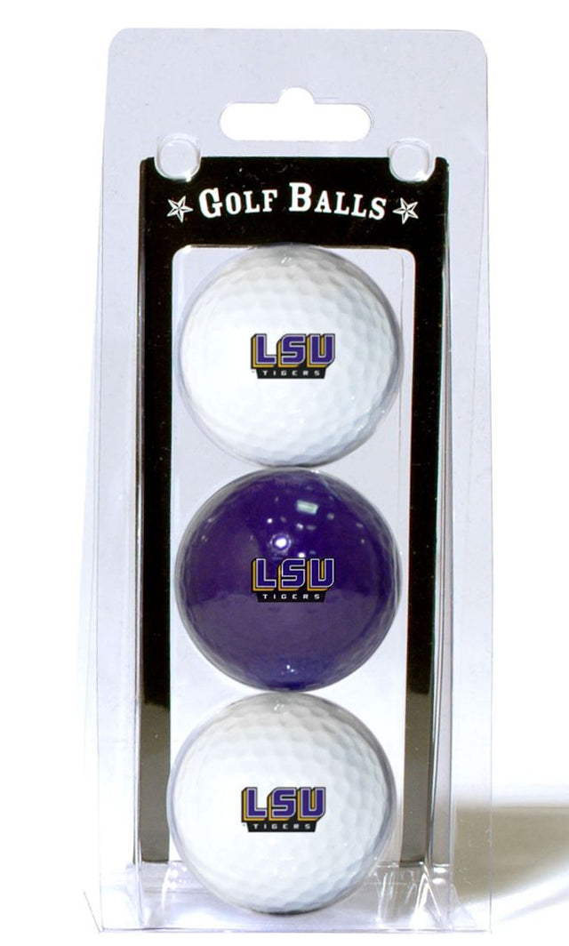 Paquete de 3 pelotas de golf de los LSU Tigers