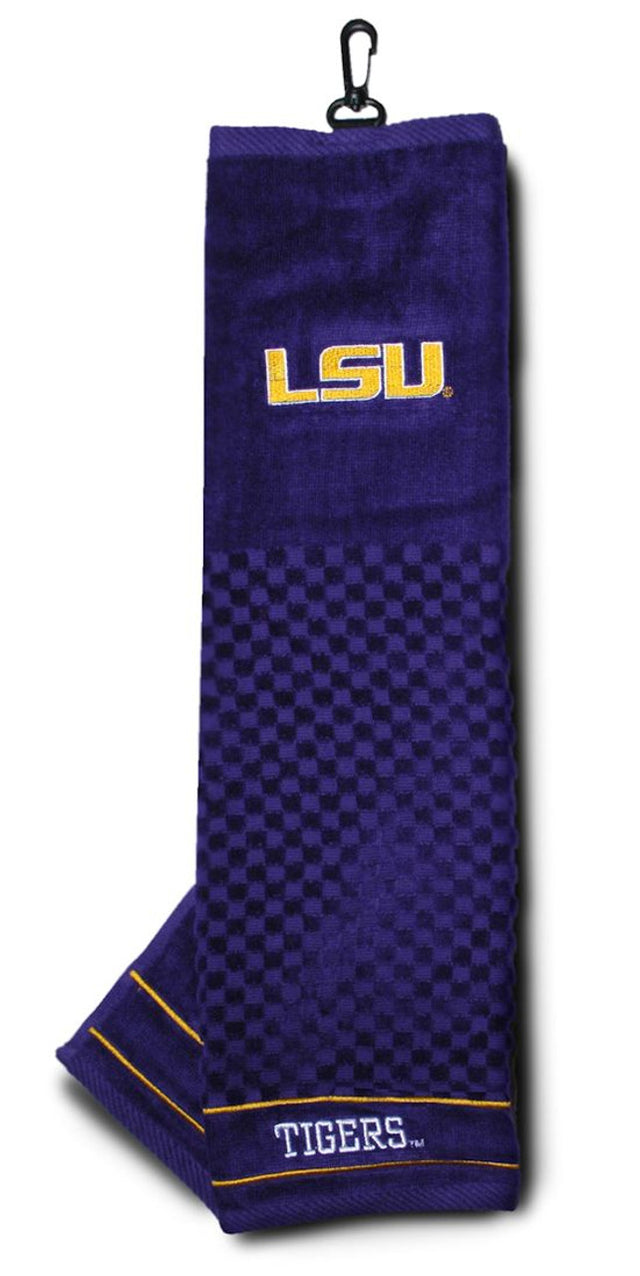 LSU Tigers 高尔夫毛巾 16x22 刺绣