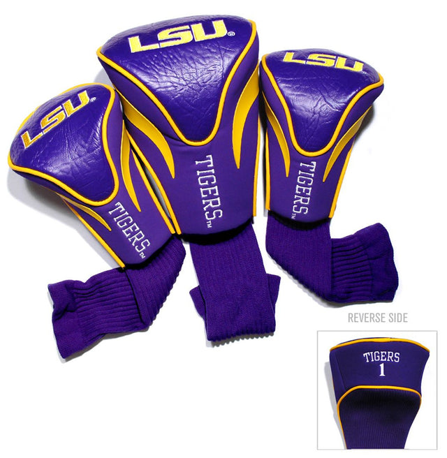 Juego de fundas para palos de golf de tres piezas de LSU Tigers