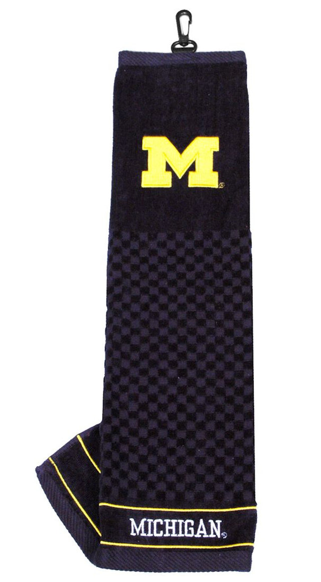 Toalla de golf bordada de 16" x 22" de los Michigan Wolverines