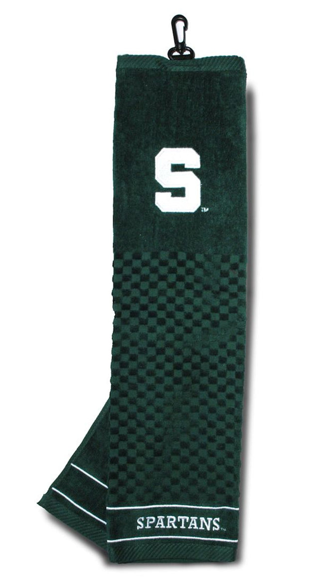 Michigan State Spartans Golf Towel 16x22 Embroidered