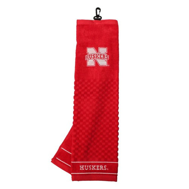 Toalla de golf bordada de 16" x 22" de los Nebraska Cornhuskers