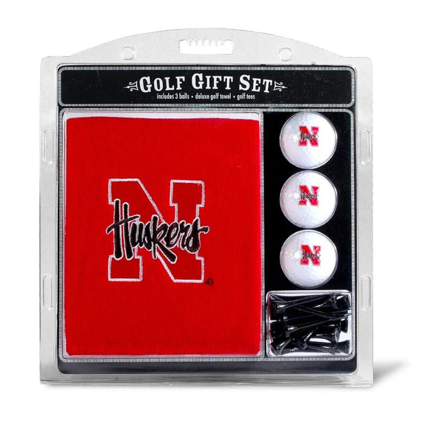 Juego de regalo de golf con toalla bordada de los Nebraska Cornhuskers