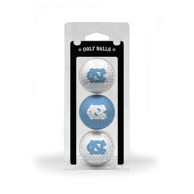 North Carolina Tar Heels Golf Balls 3 Pack