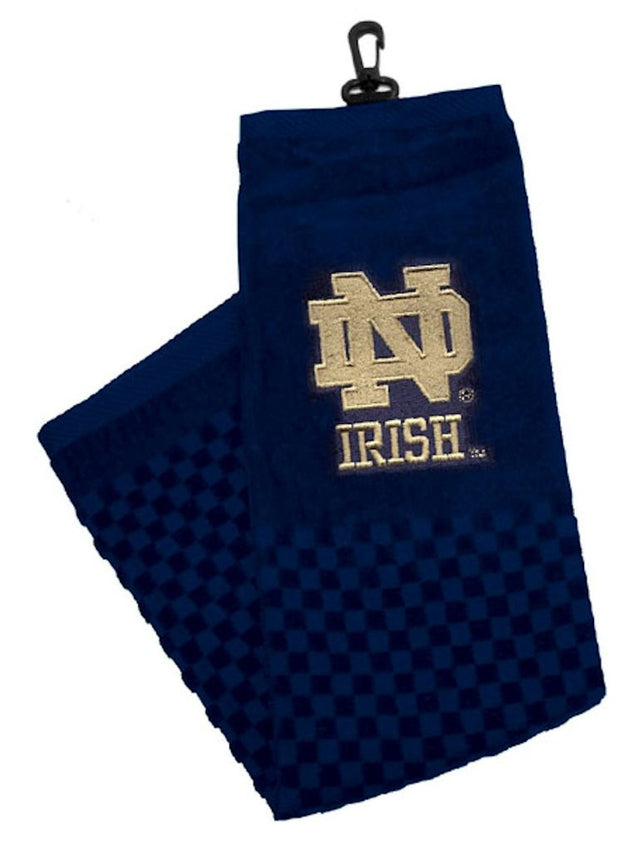 Toalla de golf bordada de Notre Dame Fighting Irish de 16" x 22"