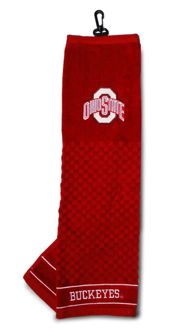 Toalla de golf bordada de 16" x 22" de Ohio State Buckeyes