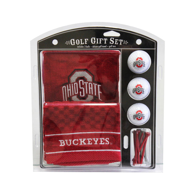 Juego de regalo de golf con toalla bordada de los Ohio State Buckeyes