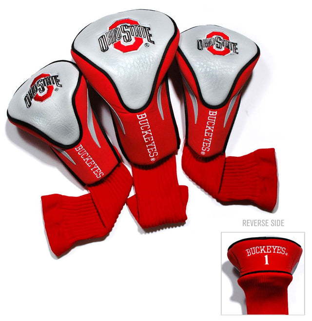 Juego de fundas para palos de golf de 3 piezas de los Ohio State Buckeyes