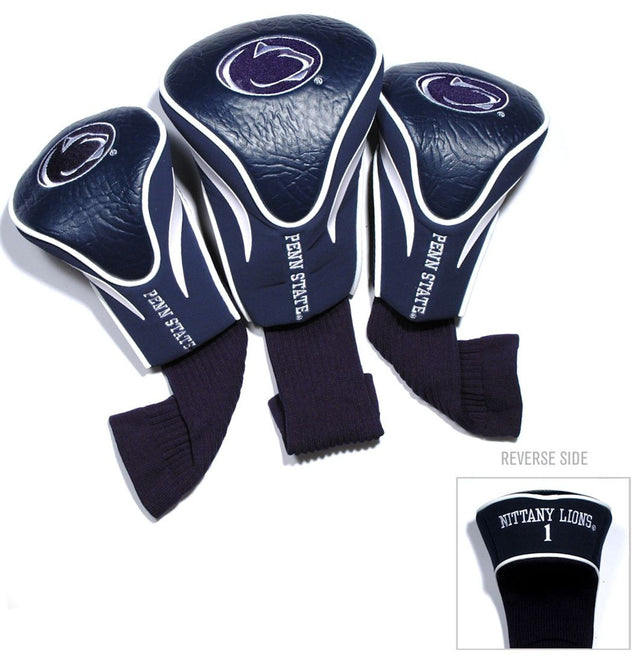 Juego de fundas para palos de golf Penn State Nittany Lions, 3 piezas, estilo contorno