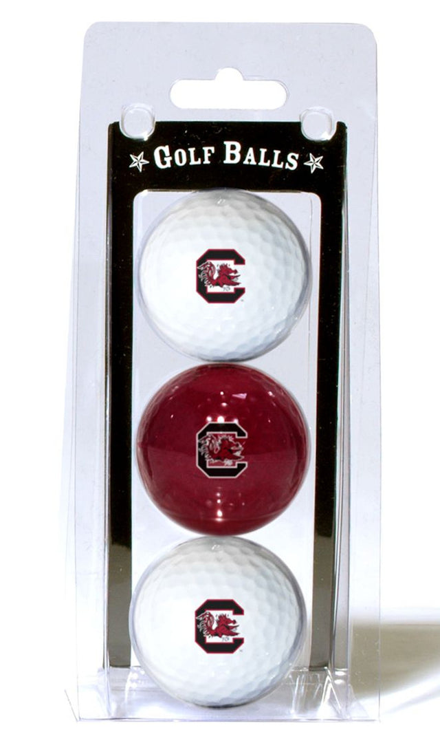 Paquete de 3 pelotas de golf de los South Carolina Gamecocks