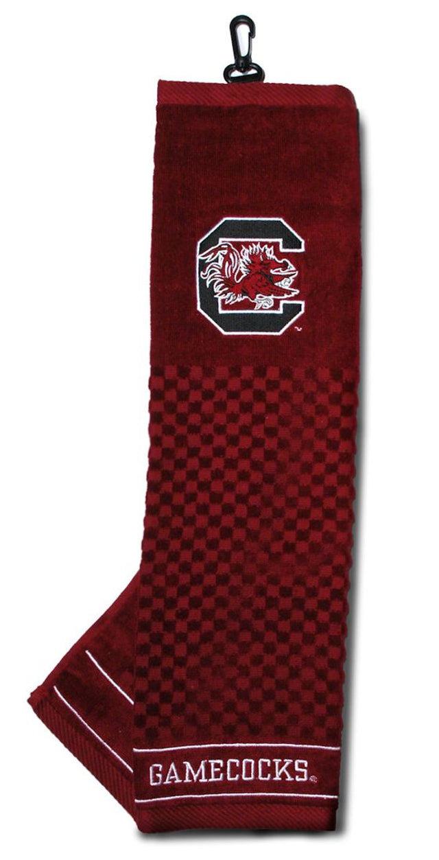 Toalla de golf bordada de 16" x 22" de South Carolina Gamecocks