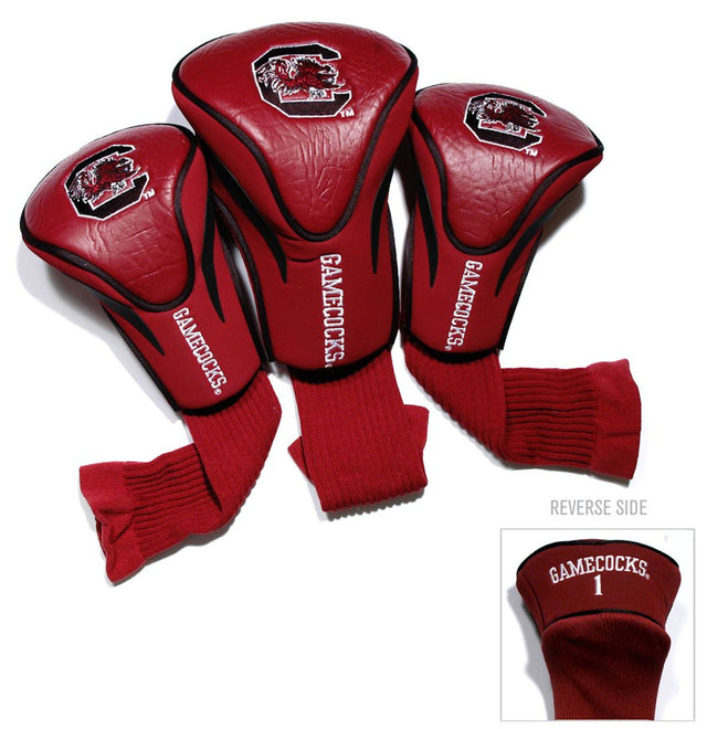 South Carolina Gamecocks Golf Club 3 Piece Contour Headcover Set