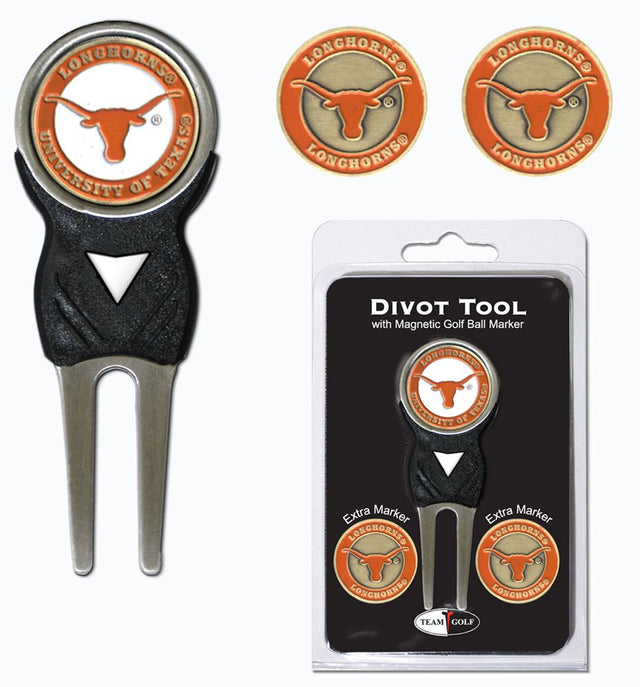 Texas Longhorns Golf Divot Tool with 3 Markers