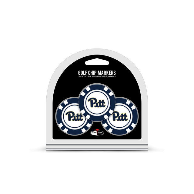 Pittsburgh Panthers Golf Chip with Marker 3 Pack