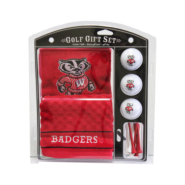 Set de regalo de golf de Wisconsin Badgers con toalla bordada