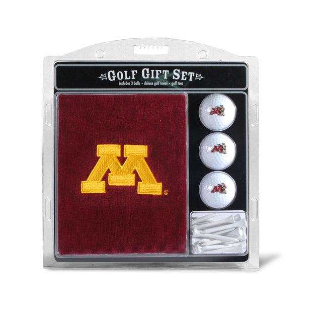 Juego de regalo de golf Minnesota Golden Gophers con toalla bordada