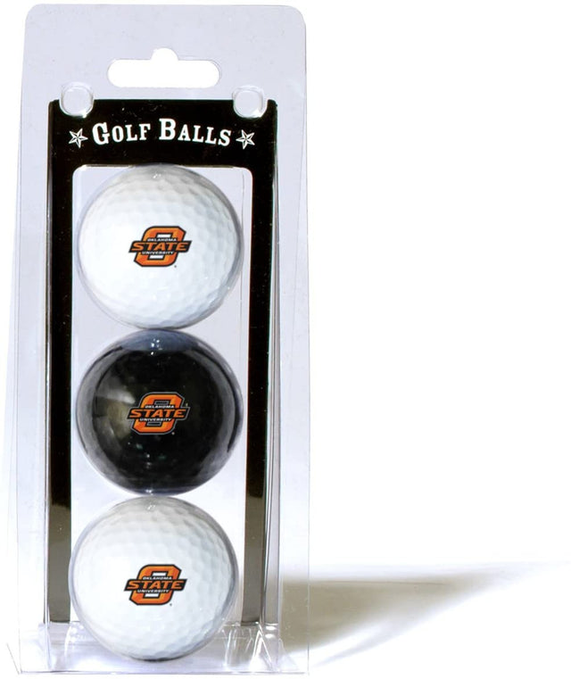 Paquete de 3 pelotas de golf de los Oklahoma State Cowboys