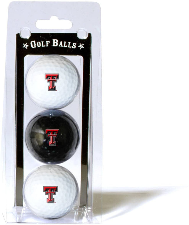 Paquete de 3 pelotas de golf Texas Tech Red Raiders