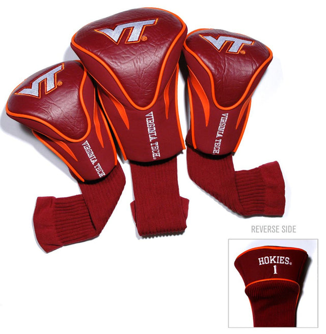 Virginia Tech Hokies Golf Club 3 Piece Contour Headcover Set