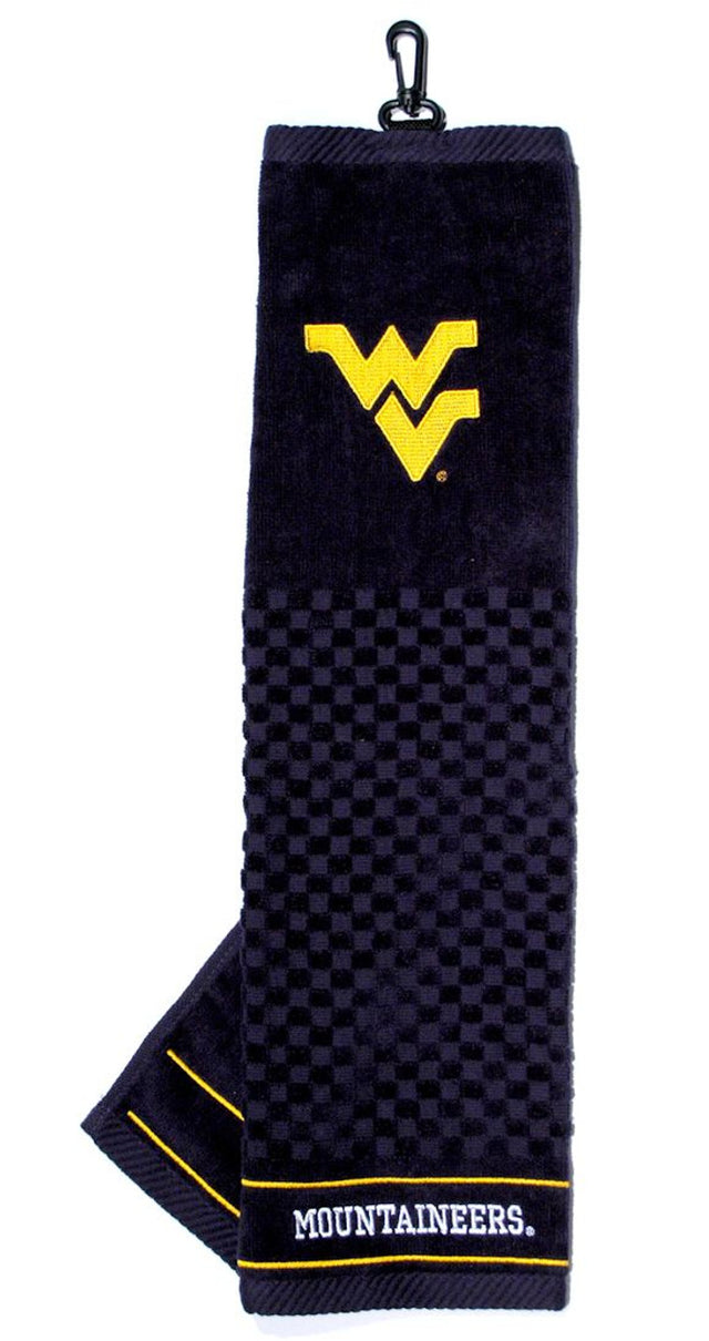 Toalla de golf bordada de 16" x 22" de los West Virginia Mountaineers