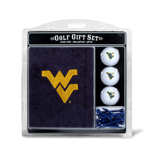 Set de regalo de golf con toalla bordada de los West Virginia Mountaineers