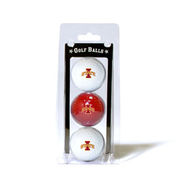 Paquete de 3 pelotas de golf de Iowa State Cyclones